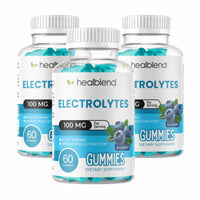 Electrolyte Gummies 100mg, Blueberry Flavor, Hydration Support for Stamina, Muscle Function & Recovery, 60 Count