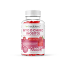 Myo-Inositol & D-Chiro Inositol PCOS Gummies for Hormone Balance & Fertility Support with Folate and Zinc, Strawberry Flavor, 60ct