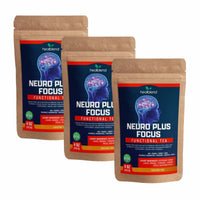 Neuro Plus Focus & Memory Herbal Tea - Natural Brain Support with Ginkgo, Peppermint & Turmeric - Caffeine-Free Loose-Leaf Blend - 4oz