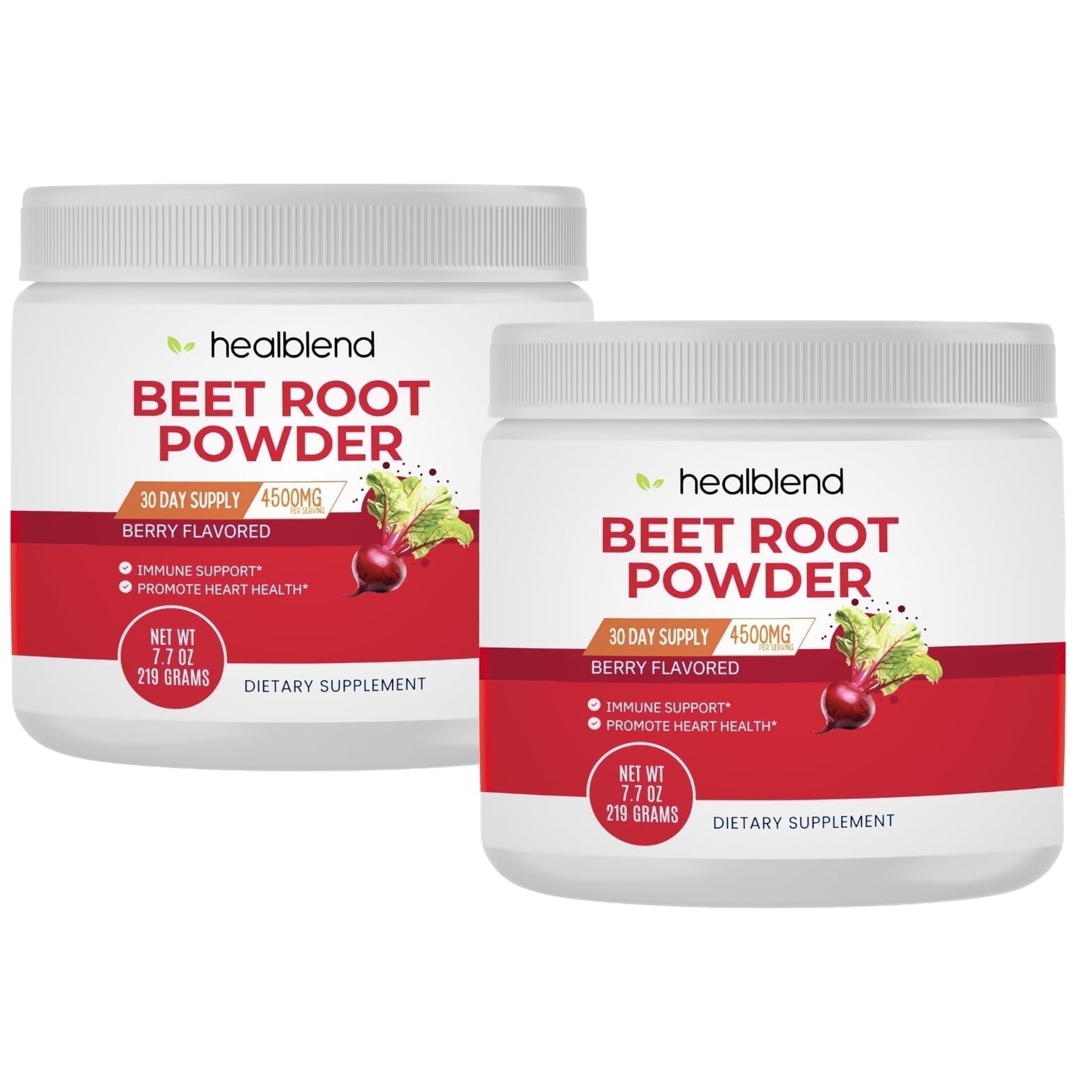Organic Beet Root Powder 4500mg – Berry Flavor – Boosts Immunity and Energy, Supports Heart Health, Circulation & Blood Pressure – 7.7 OZ