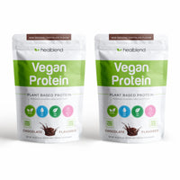 Organic Vegan Protein Powder Chocolate Flavor - 20g Plant Based Pea Protein Isolate for Muscle Support and Recovery - 16 Oz