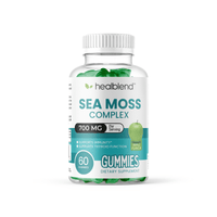 Sea Moss Gummies 700mg - Organic Irish Sea Moss, Bladderwrack & Burdock Root - Immune System, Thyroid Support Supplement