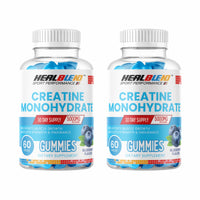 Creatine Monohydrate Gummies 5000mg, Muscle Growth, Strength & Endurance Support Blueberry Flavor, 60 Count