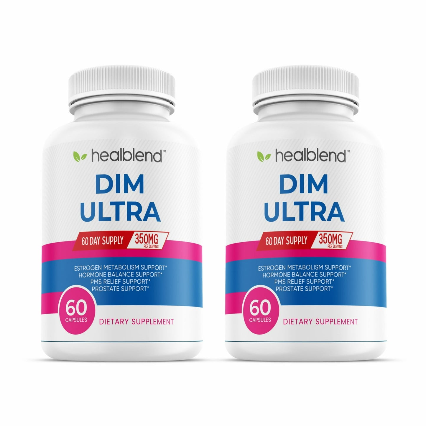 Ultra DIM Supplement 350mg - Supports Estrogen Blocker, Hormone Balance & Menopause for Women with Broccoli Extract, Bioperine - 60 Capsules
