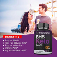 Keto BHB Salts Supplement 800 mg - Healblend