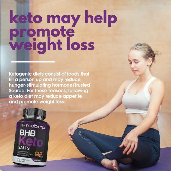 Keto BHB Salts Supplement 800 mg - Healblend