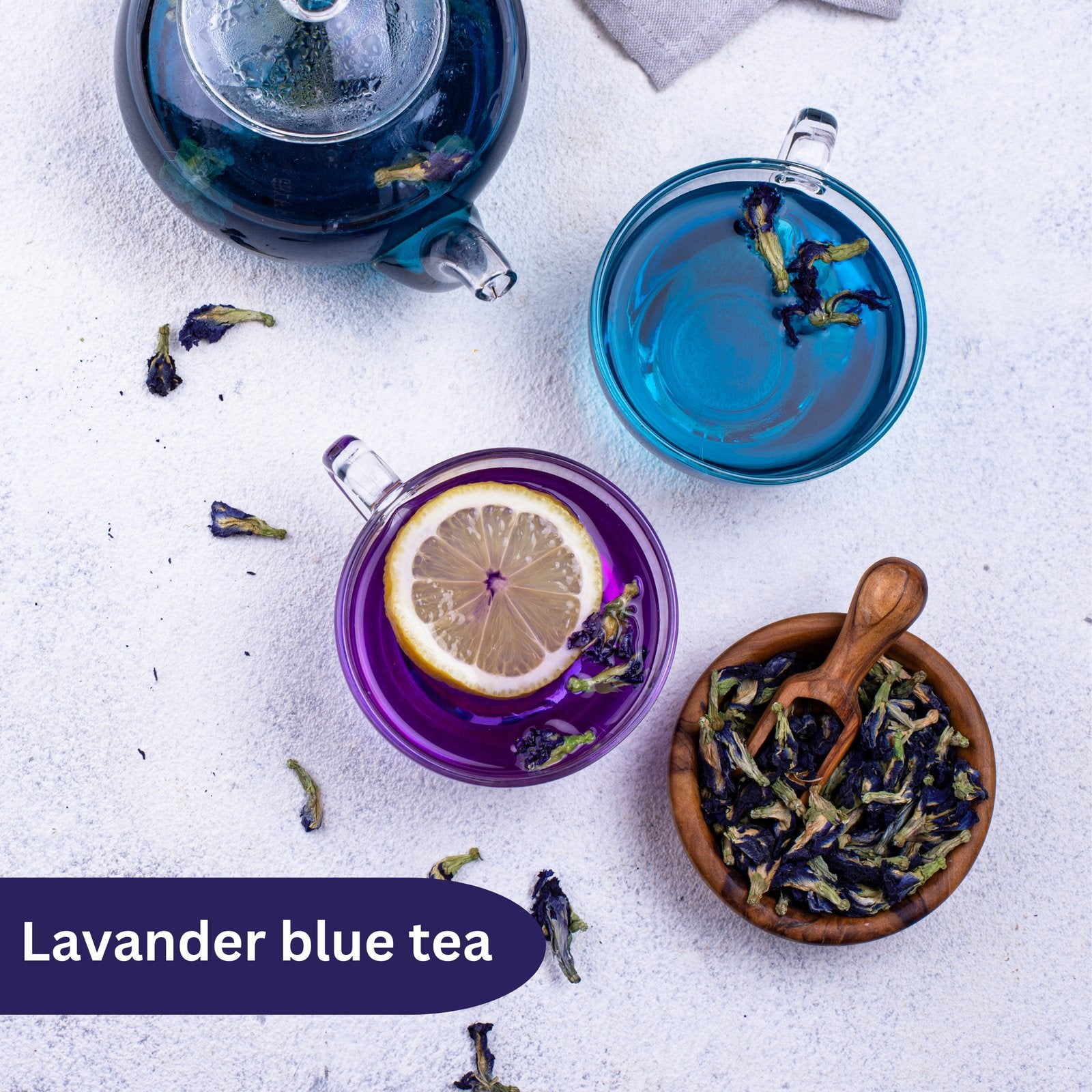 Lavender Sapphire Blue (French Super) Herbal Tea - Healblend