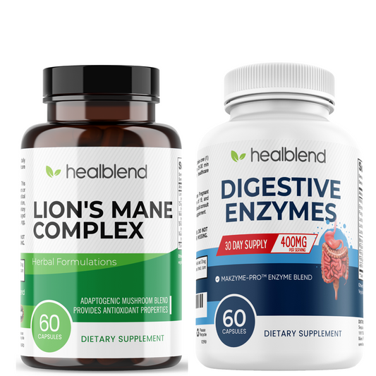 Lion's Mane & Digestive Enzymes - Healblend - #tag4#