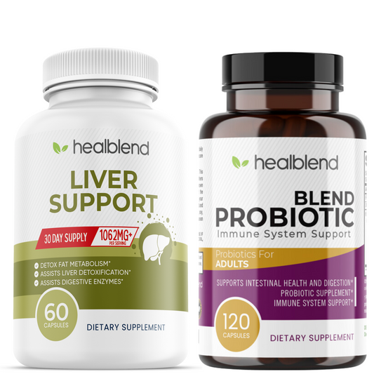 Liver Support & Probiotic Blend - Healblend - #tag4#