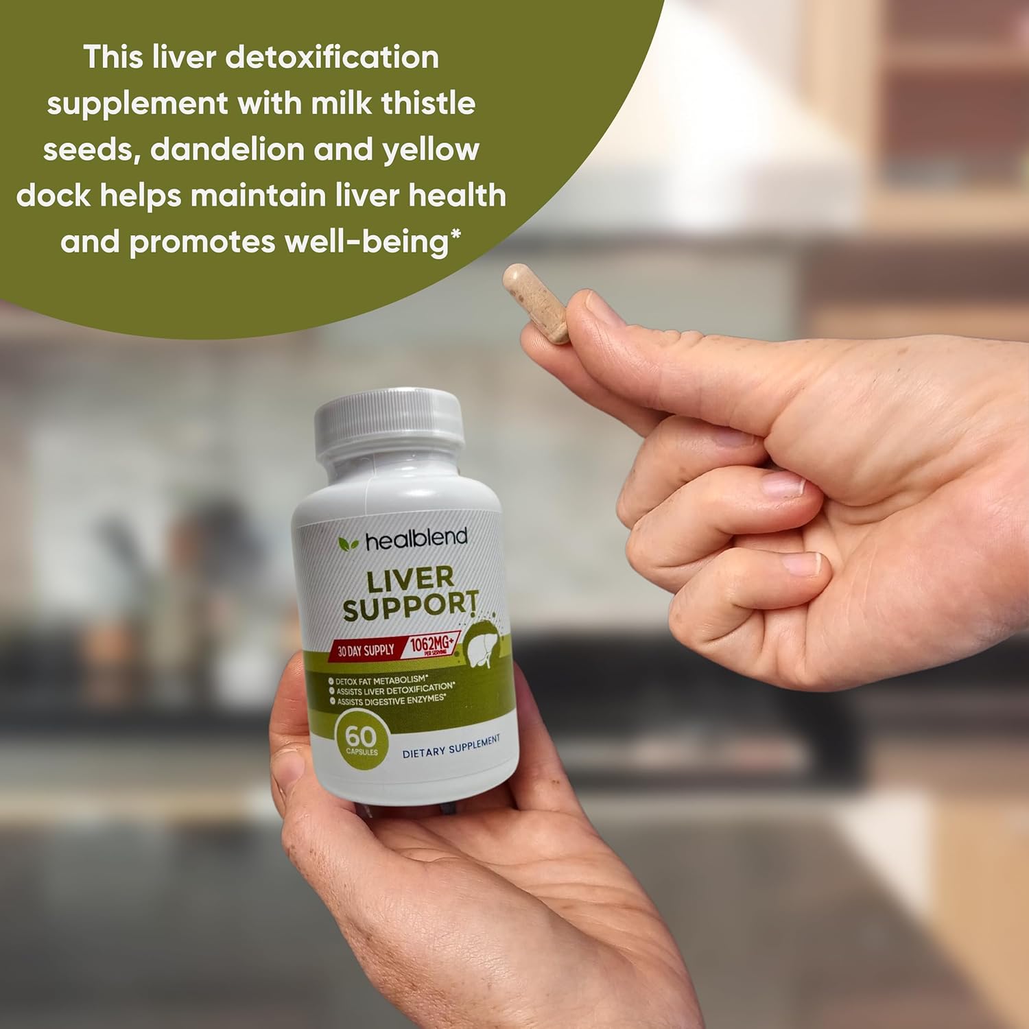 Liver Support with Milk Thistle Extract - Healblend - #tag4#