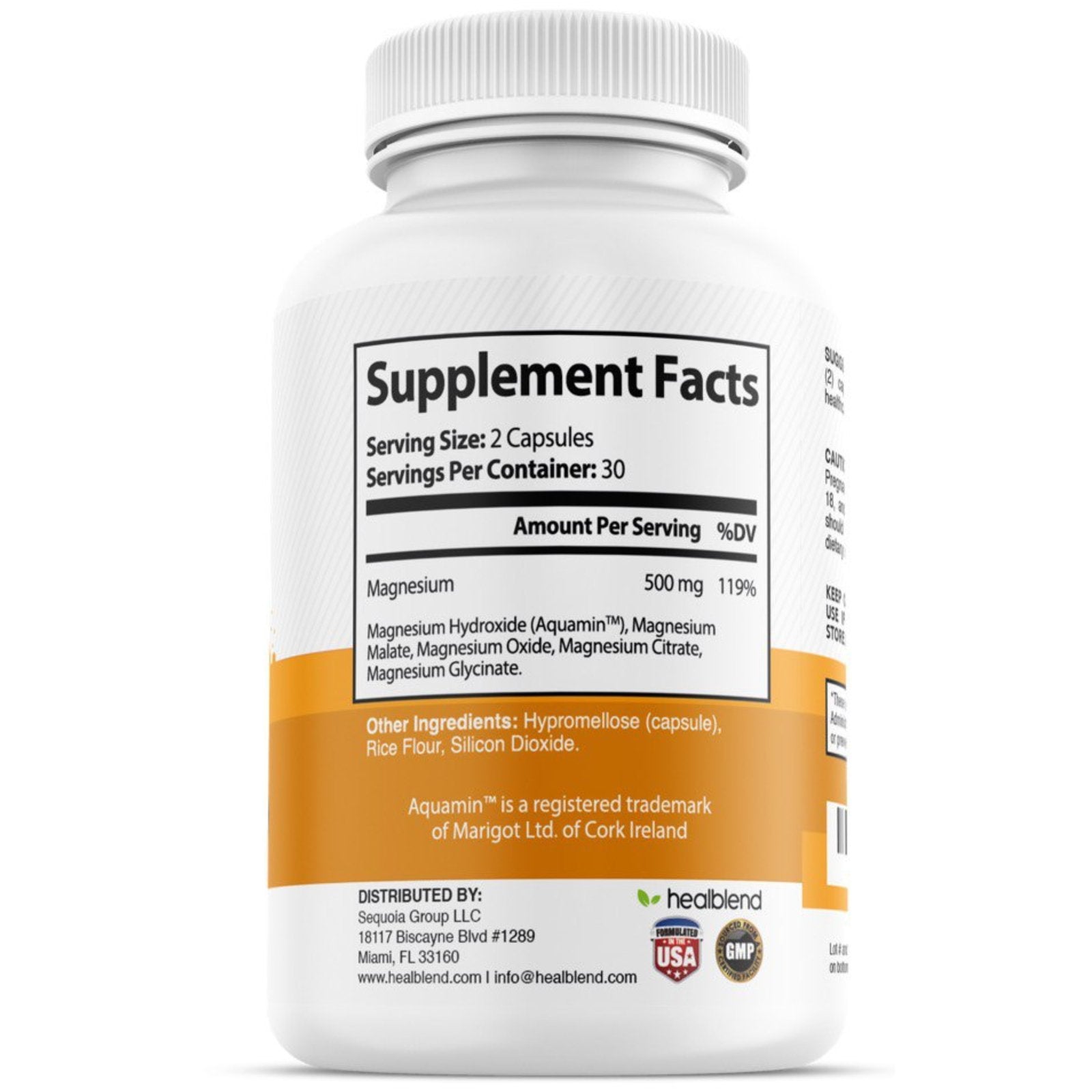 Magnesium Complex Supplement 500mg - Healblend