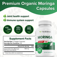 Moringa Oleifera Leaf Powder Capsules - Healblend