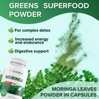Moringa Oleifera Leaf Powder Capsules - Healblend