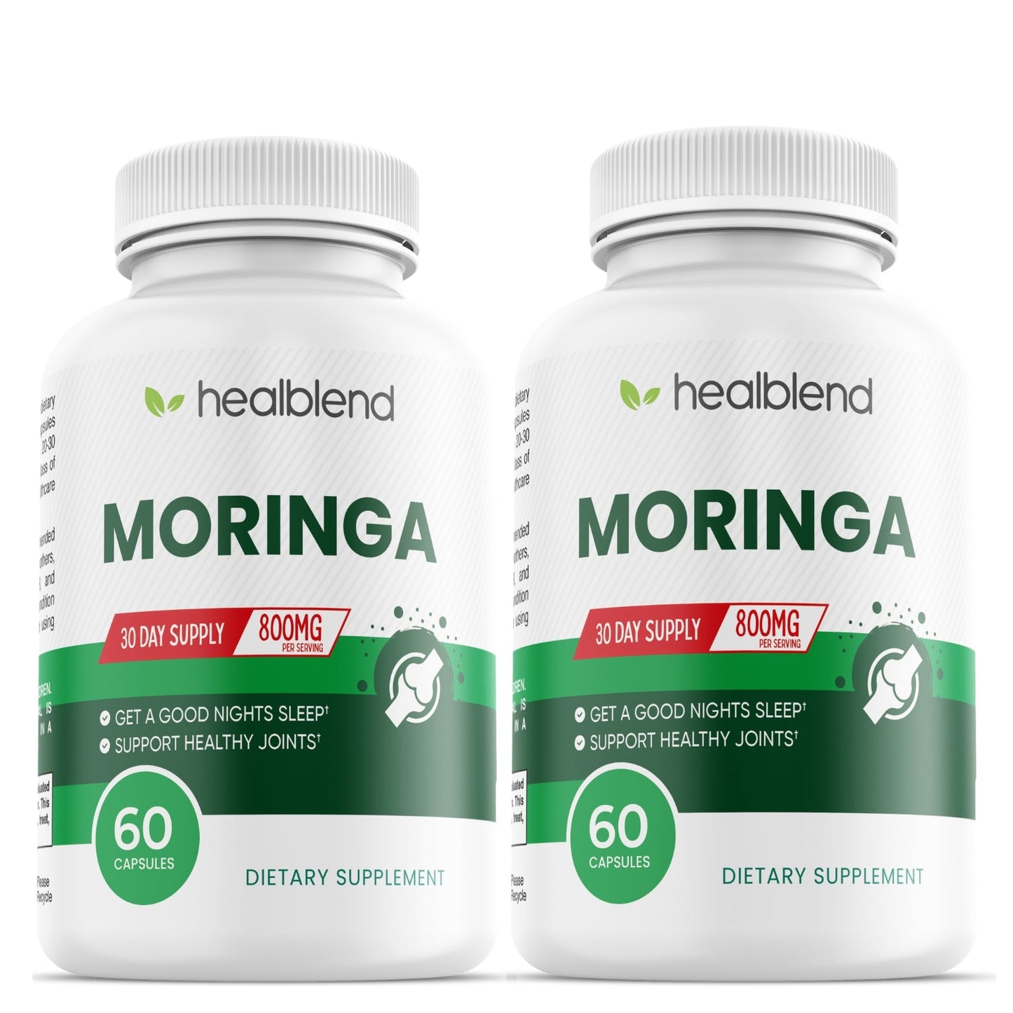 Moringa Oleifera Leaf Powder Capsules - Healblend