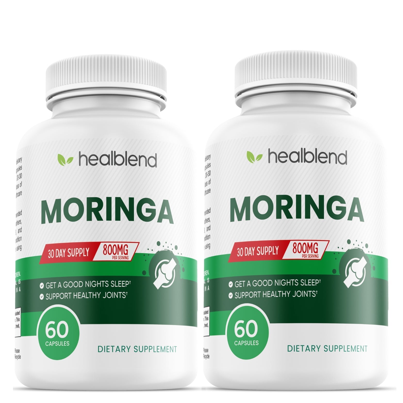 Moringa Oleifera Leaf Powder Capsules - Healblend