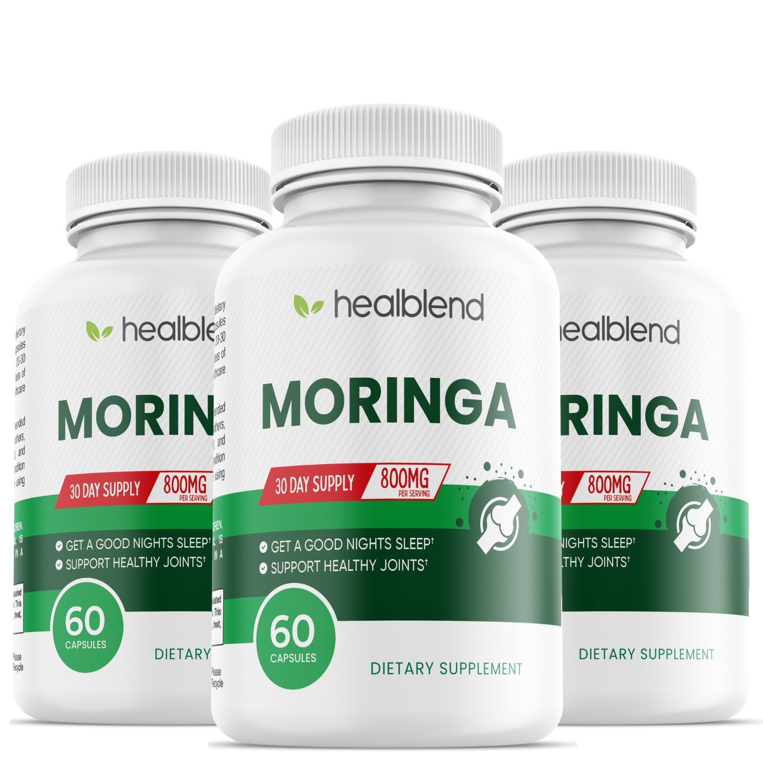 Moringa Oleifera Leaf Powder Capsules - Healblend