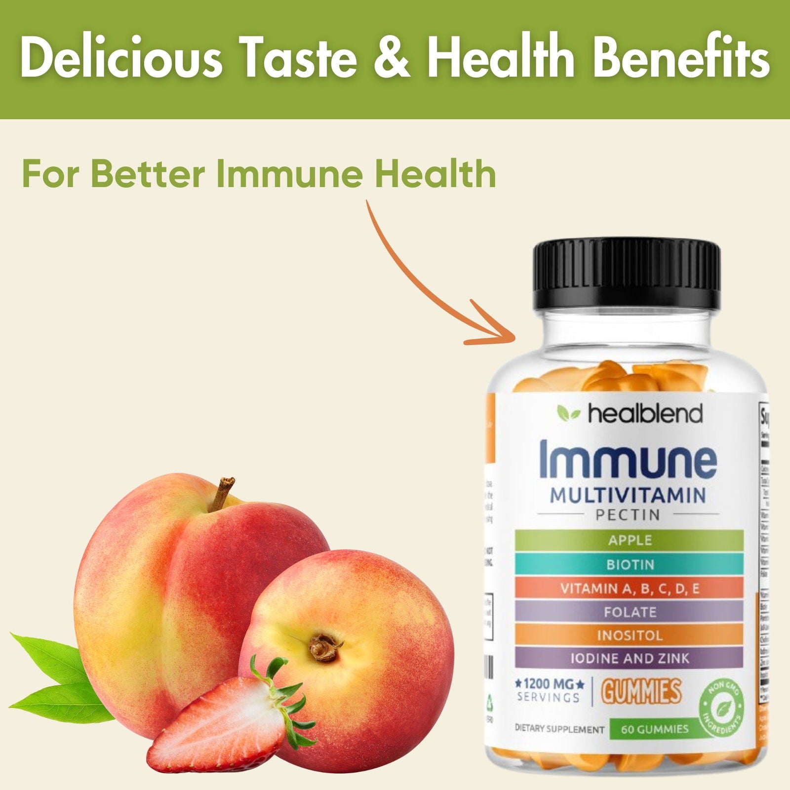 Multivitamin Bear Gummies - Healblend - #tag4#
