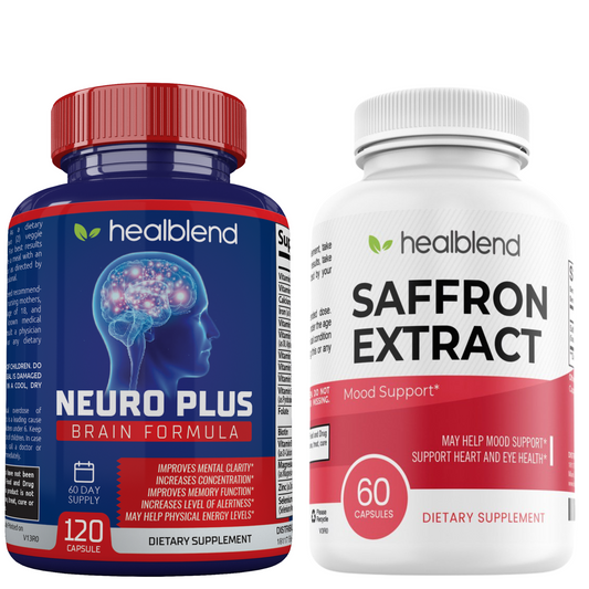 Neuro Plus Brain Formula & Saffron Extract - Healblend - #tag4#