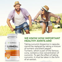 Organic Turmeric Curcumin with BioPerine - Healblend