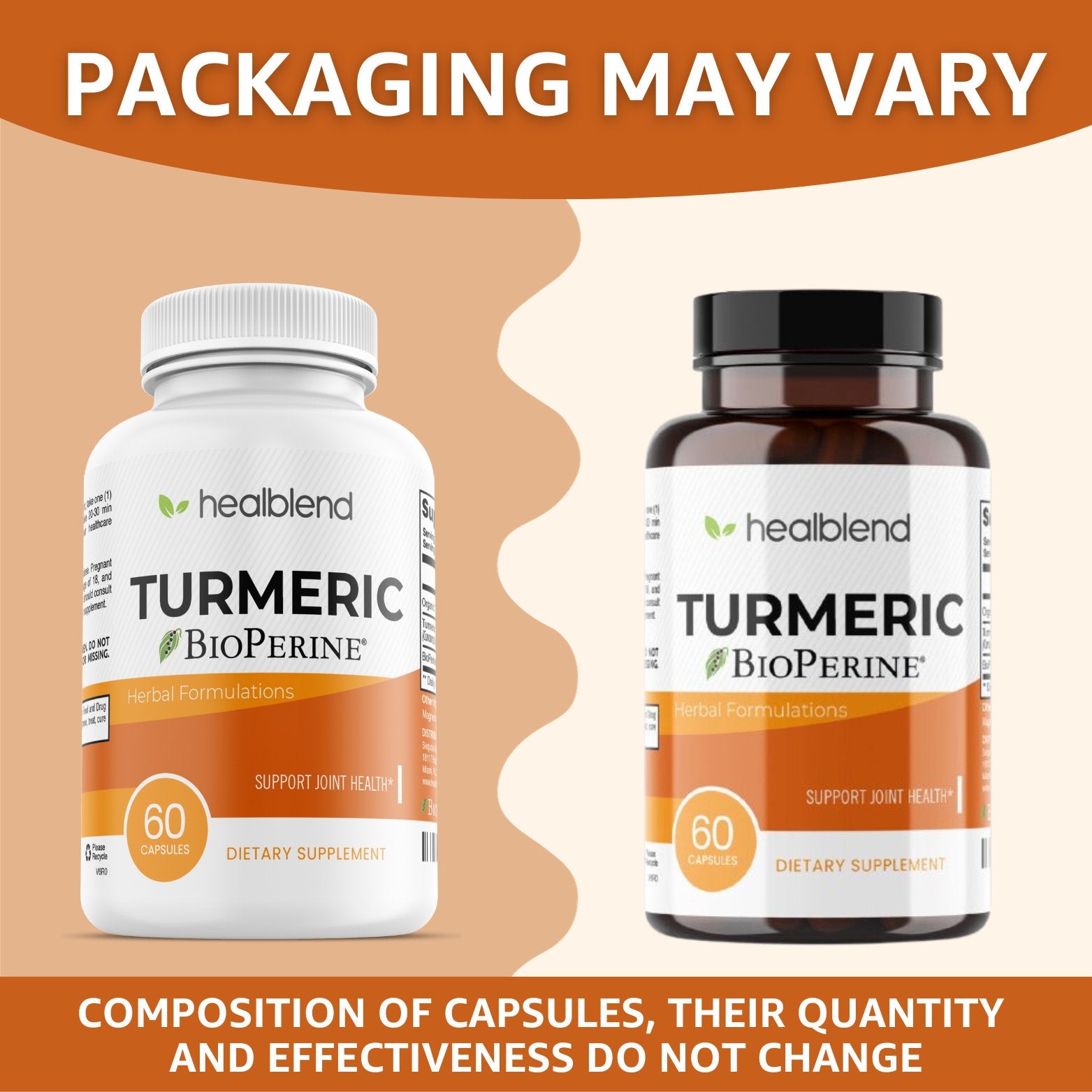 Organic Turmeric Curcumin with BioPerine - Healblend