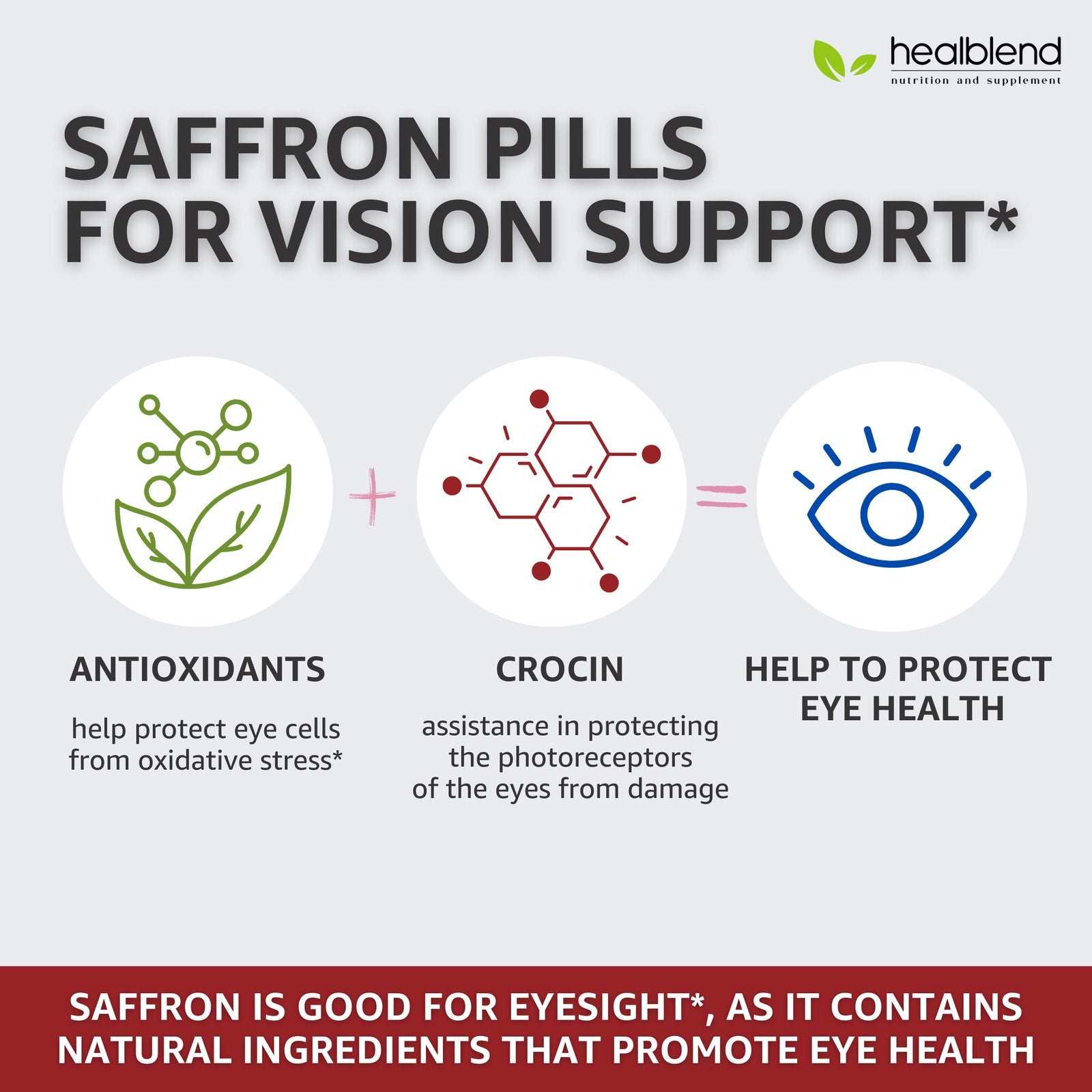 Pure Saffron Extract 88.5 mg - Healblend