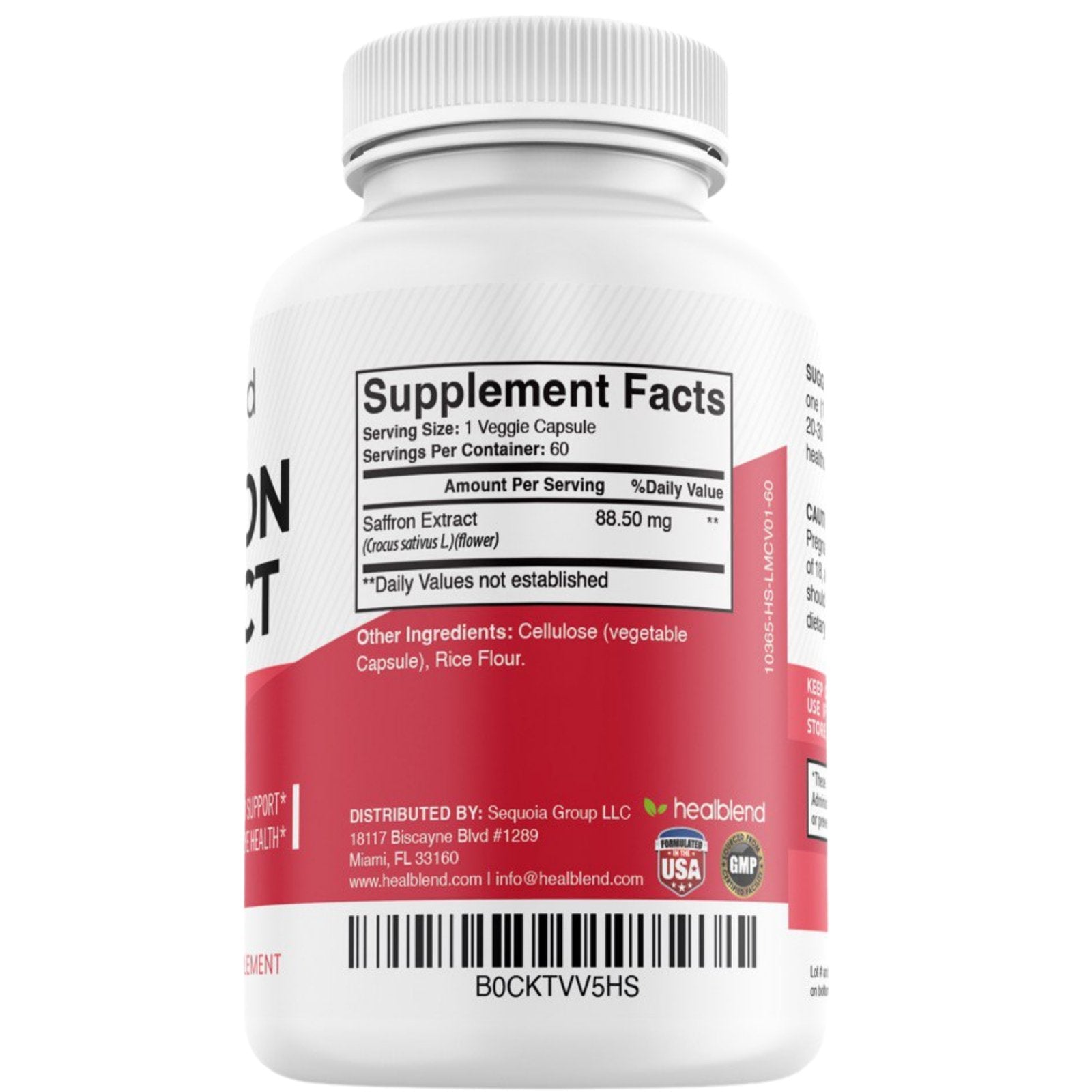 Pure Saffron Extract 88.5 mg - Healblend