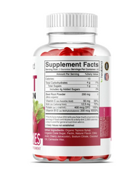 Beet Root Gummies 200mg - Nitric Oxide Booster Beets with Iron for Heart Health, Circulation & Healthy Blood Pressure Support - 60 Gummy