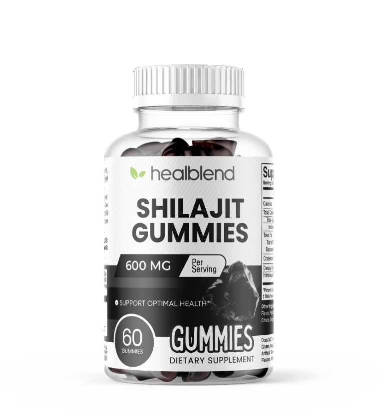 Organic Himalayan Shilajit Gummies 600mg - Optimal Health, Energy & Immunity Support for Men & Women, Natural Fruit Flavor - 60 Gummy