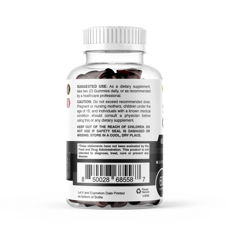 Organic Himalayan Shilajit Gummies 600mg - Optimal Health, Energy & Immunity Support for Men & Women, Natural Fruit Flavor - 60 Gummy