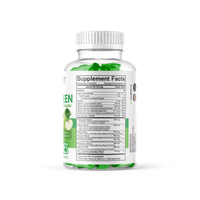 Super Green Gummies, 2000mg Daily Superfood Blend, Immune, Digestion & Metabolism Support - Apple Flavor, 60 Gummies