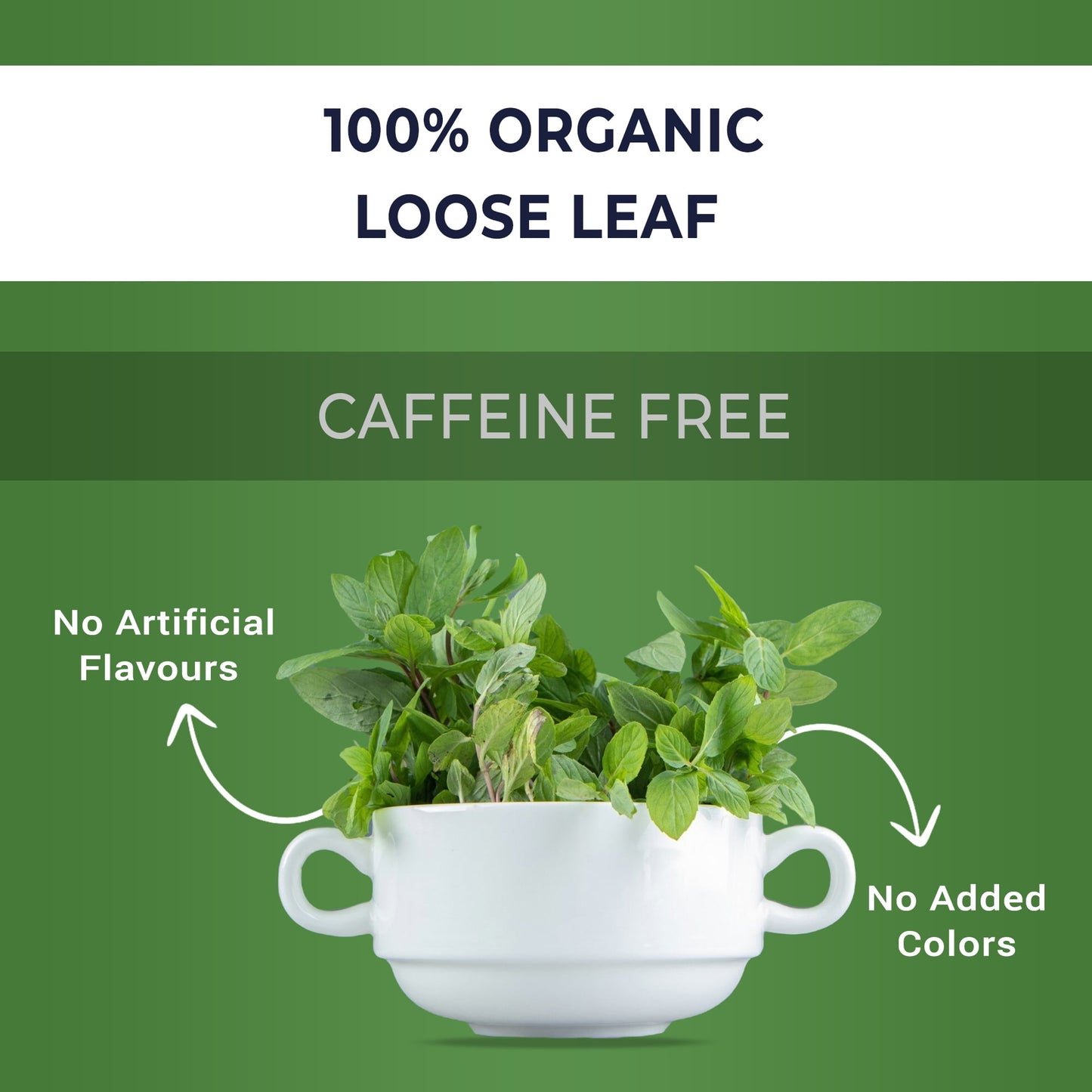 On The Waterfront Herbal Tea - Supports Hydration & Wellness, Raspberry Leaf, Spearmint and Peppermint Loose Leaf Tea, Caffeine Free - 4 Oz