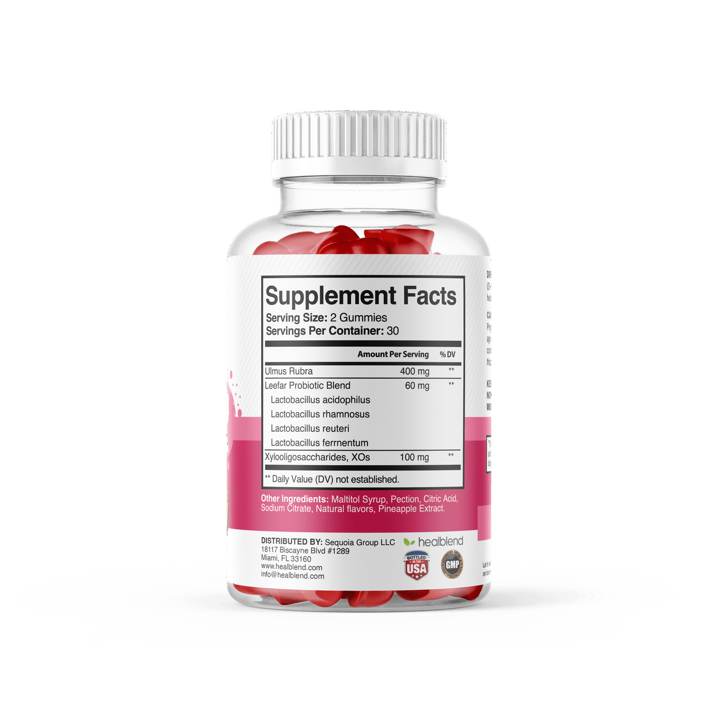 Women’s Probiotic – Supports Intimate Health, Odor Control, pH & Yeast Balance, Digestive & Immune Support – Pineapple Flavor - 60 Gummies