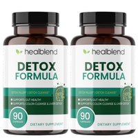 Detox Formula with Milk Thistle & Herbal Extracts for Liver Cleanse, Digestive Health, Bloating Relief & Immune Support - 60 Capsules