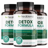 Detox Formula with Milk Thistle & Herbal Extracts for Liver Cleanse, Digestive Health, Bloating Relief & Immune Support - 60 Capsules