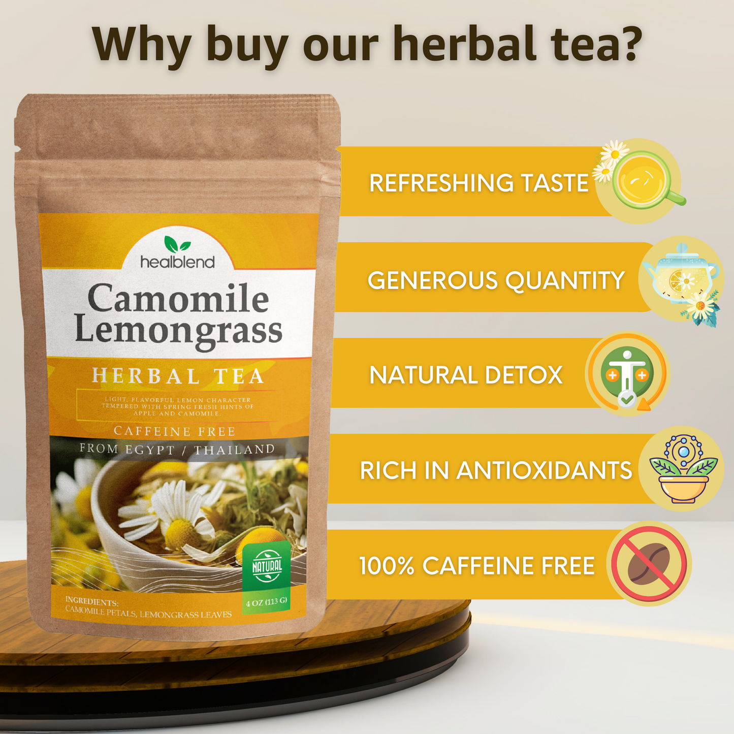 Camomile & Lemongrass Herbal Tea