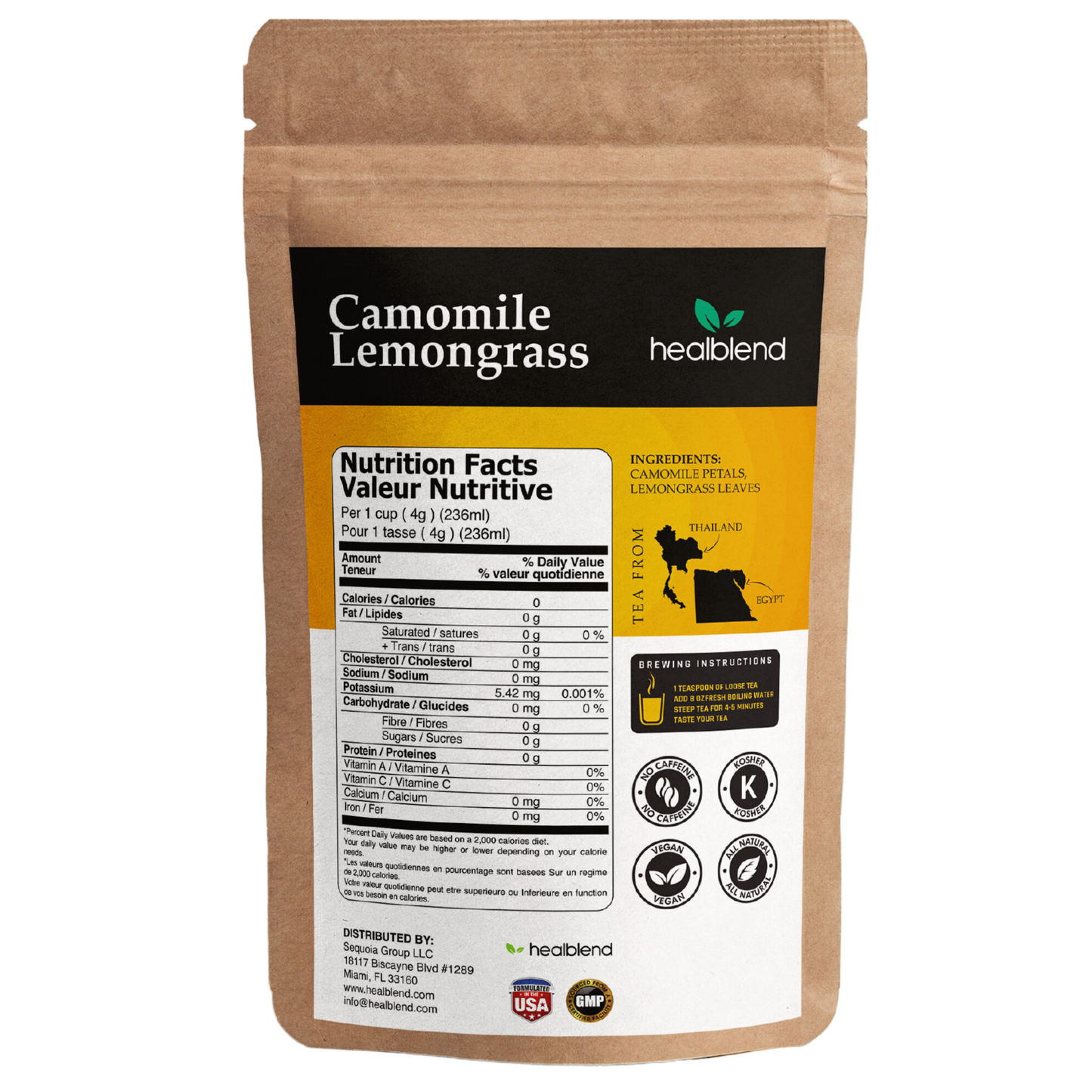 Camomile & Lemongrass Herbal Tea